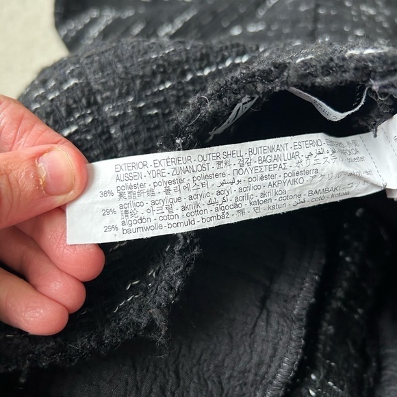 Zara Black and Gold Buttoned Skirt - Picture 10 of 13